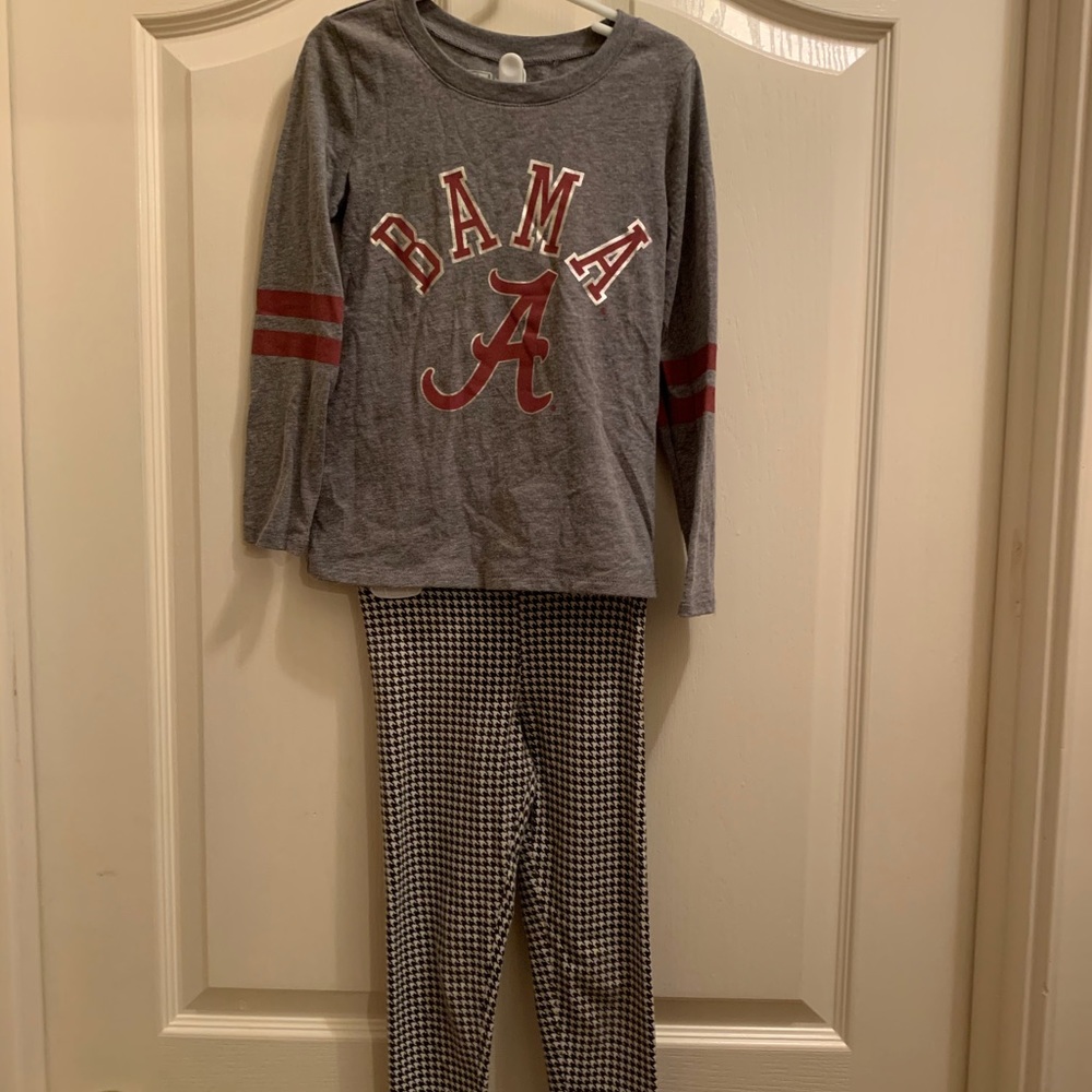 ALABAMA XS Girls long sleeve T-shirt and leggings
